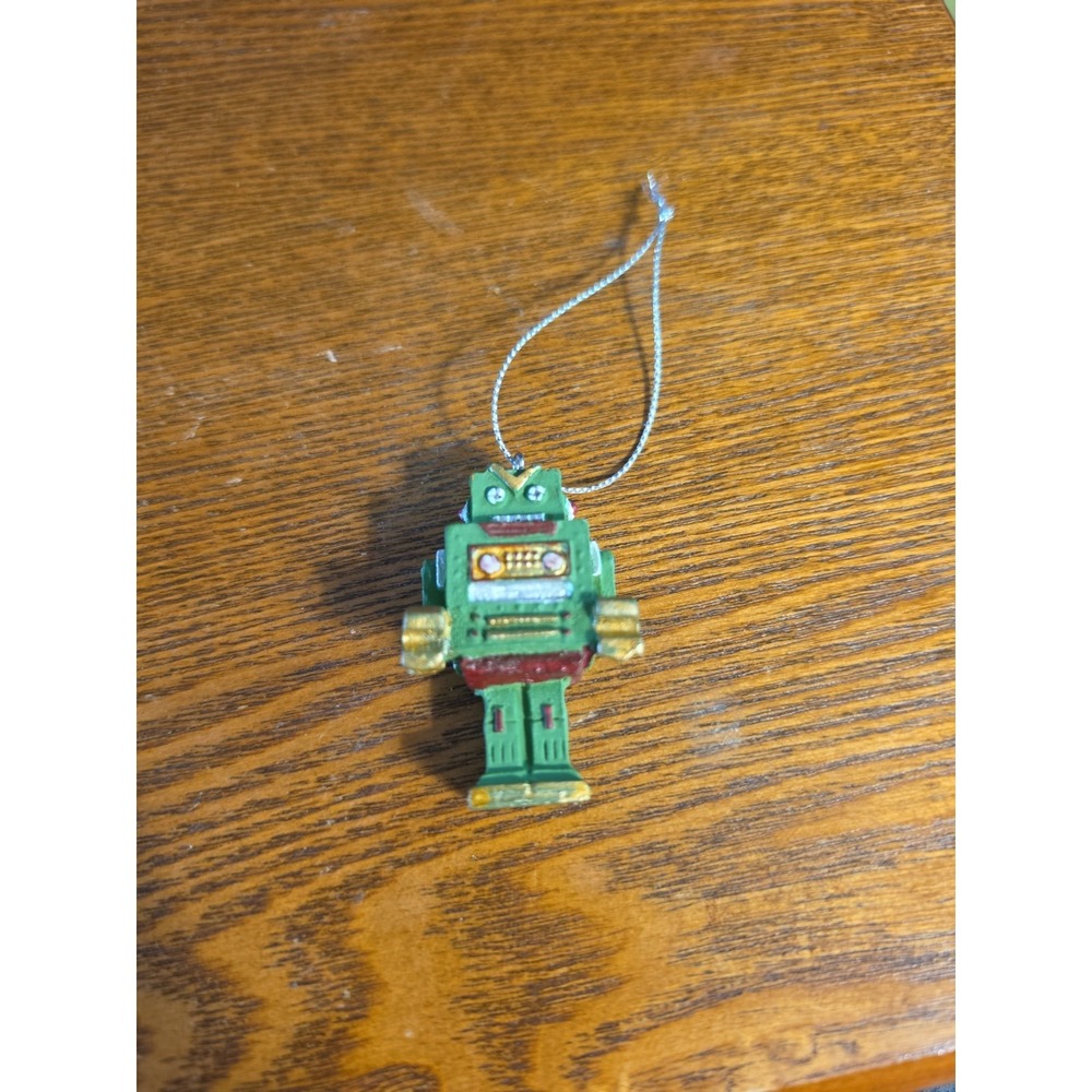 ROBOT ORNAMENTS 2" Retro Sci Fi‎ Christmas Tree Outer Space Age